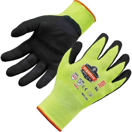 PROFLEX BY ERGODYNE Lime L Nitrile-Coated Cut-Resistant Gloves A2 Level WSX 7021